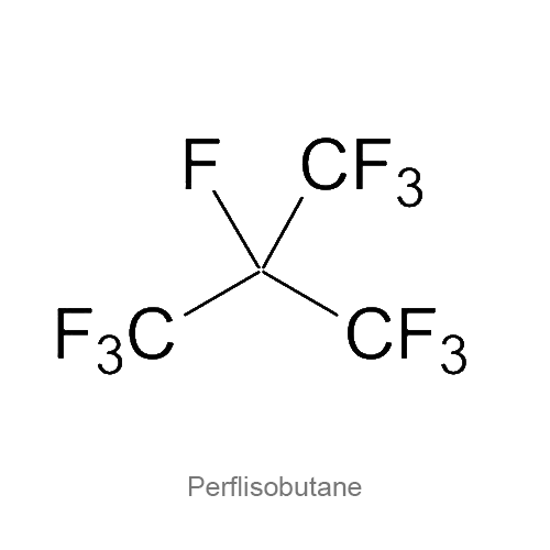 Структурная формула Перфлизобутан