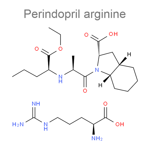 Структурная формула Периндоприла аргинин + Амлодипин