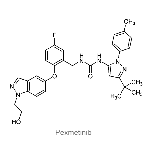Структурная формула Пексметиниб