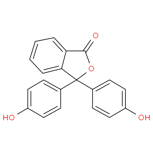 Структурная формула Фенолфталеин