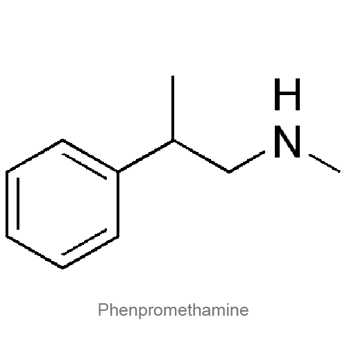 Структурная формула Фенпрометамин