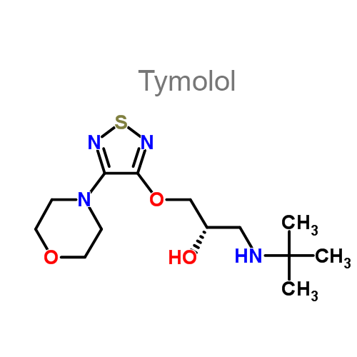 Структурная формула 2 Пилокарпин + Тимолол