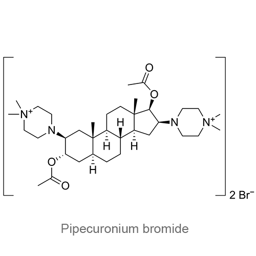 Структурная формула Пипекурония бромид