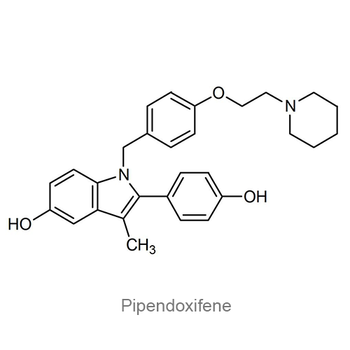 Структурная формула Пипендоксифен