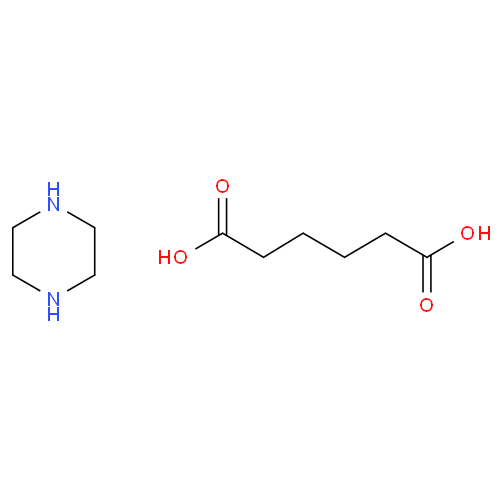 Структурная формула Пиперазина адипинат