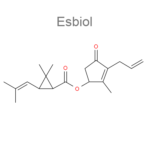 Структурная формула 2 Пиперонил бутоксид + Эсбиол