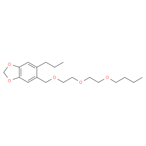 Пиперонилбутоксид структурная формула