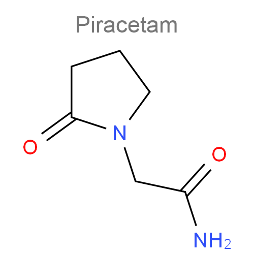 Структурная формула Пирацетам + Тиотриазолин