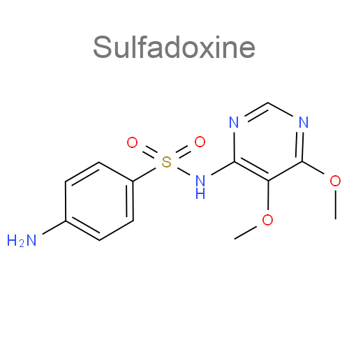 Пириметамин + Сульфадоксин структурная формула 2