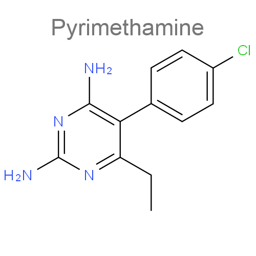 Пириметамин + Сульфадоксин структурная формула