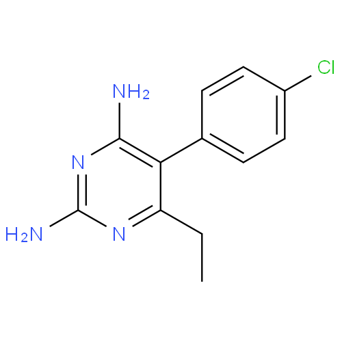 Структурная формула Пириметамин