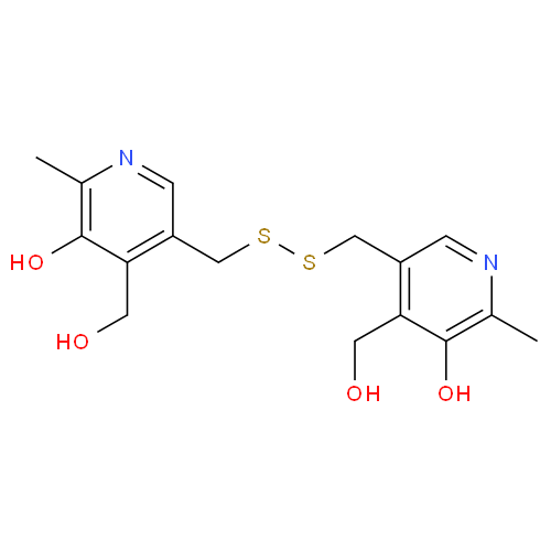 Структурная формула Пиритинол