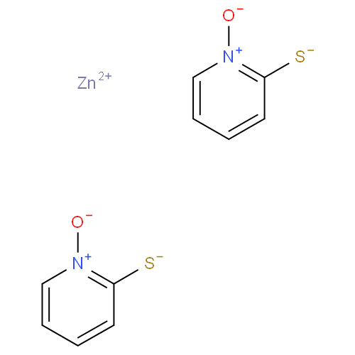 Структурная формула Пиритион цинка