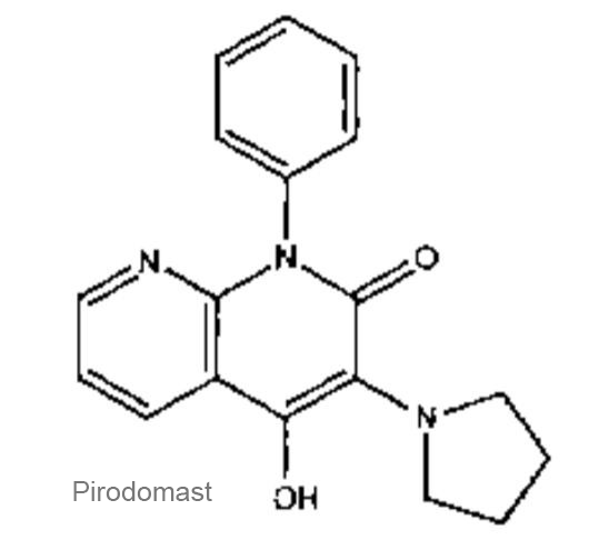 Структурная формула Пиродомаст