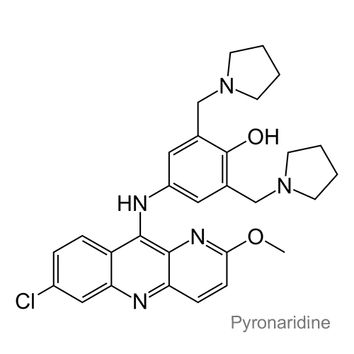 Структурная формула Пиронаридин