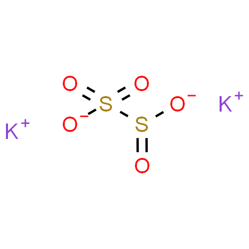 Пиросульфит калия структурная формула