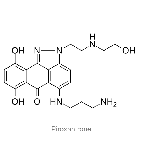 Структурная формула Пироксантрон