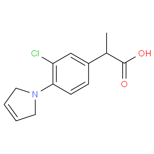 Структурная формула Пирпрофен