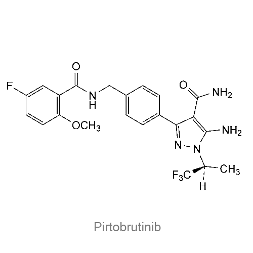Пиртобрутиниб структурная формула