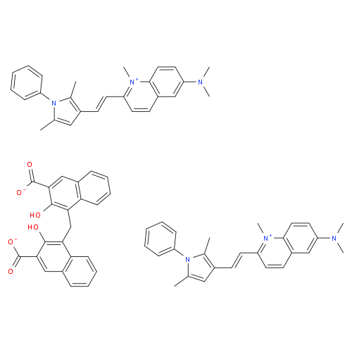 Структурная формула Пирвиния эмбонат