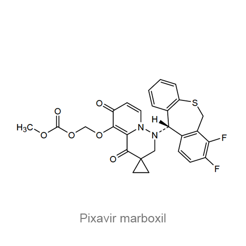 Пиксавир марбоксил структурная формула