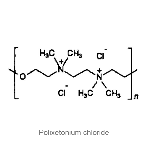 Структурная формула Поликсетония хлорид