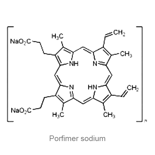 Структурная формула Порфимер натрия