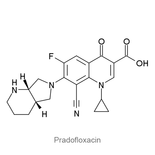 Прадофлоксацин структурная формула