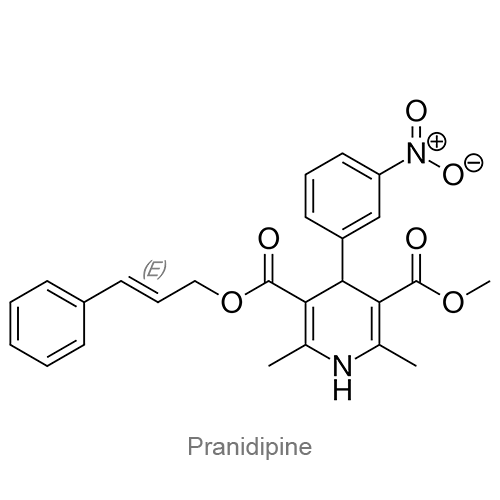 Структурная формула Пранидипин