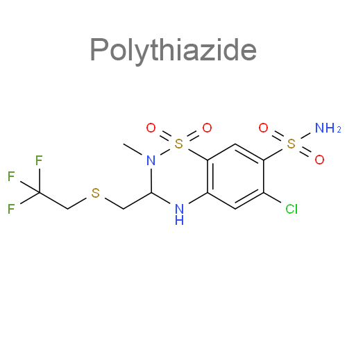 Празозин + Политиазид структурная формула 2