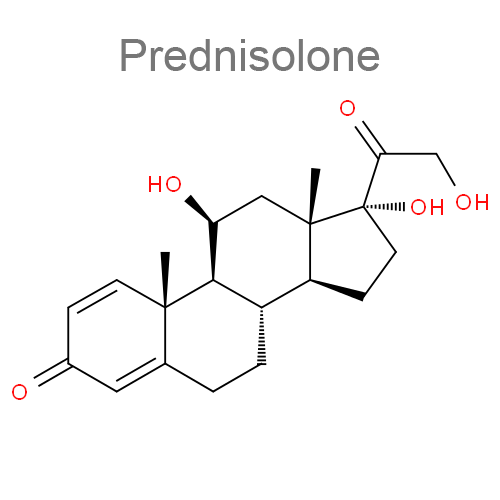 Преднизолон + Гентамицин структурная формула
