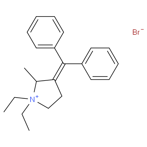 Структурная формула Прифиния бромид