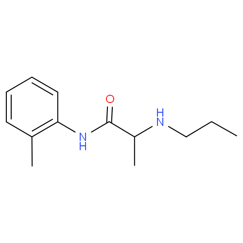 Прилокаин структурная формула