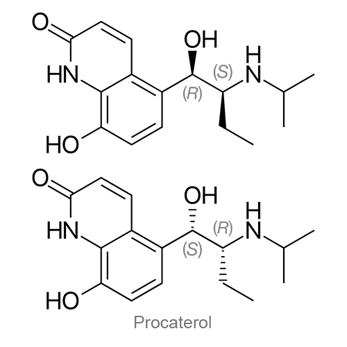 Структурная формула Прокатерол