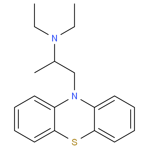 Структурная формула Профенамин