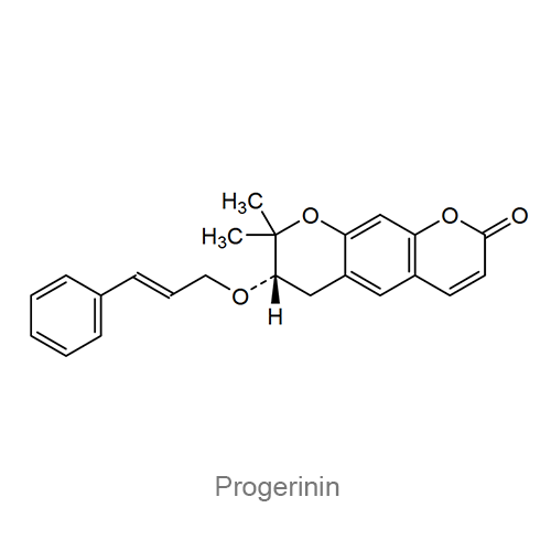 Прогеринин структурная формула