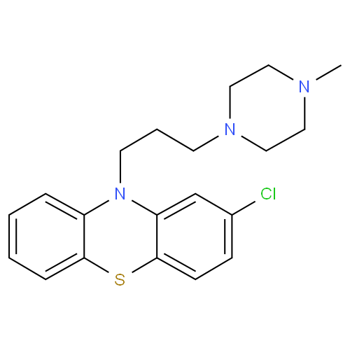 Структурная формула Прохлорперазин