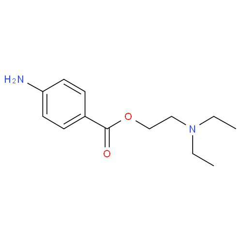 Структурная формула Прокаин