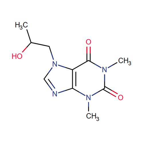 Структурная формула Проксифиллин