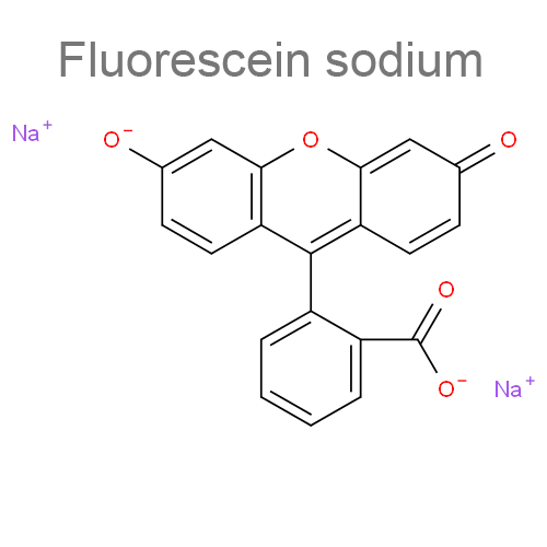 Структурная формула 2 Проксиметакаин + Флюоресцеин