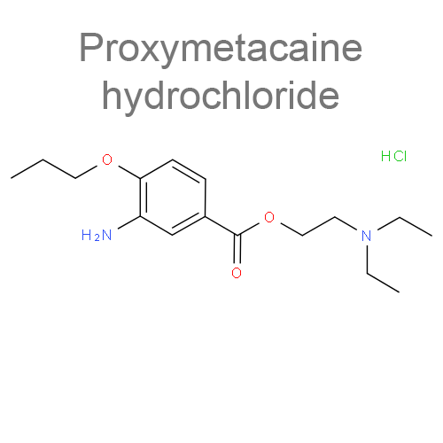 Структурная формула Проксиметакаин + Флюоресцеин