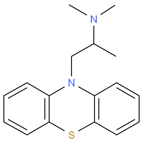 Структурная формула Прометазин