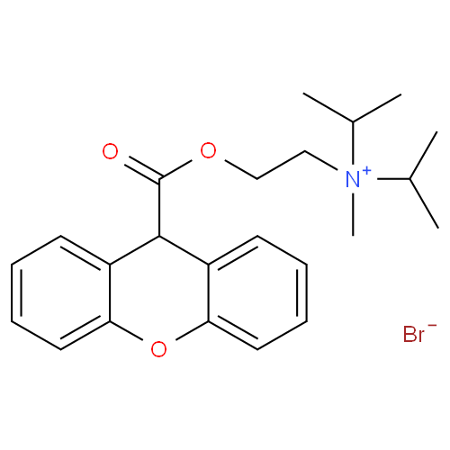 Структурная формула Пропантелина бромид