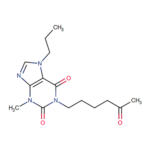 Структурная формула Пропентофиллин