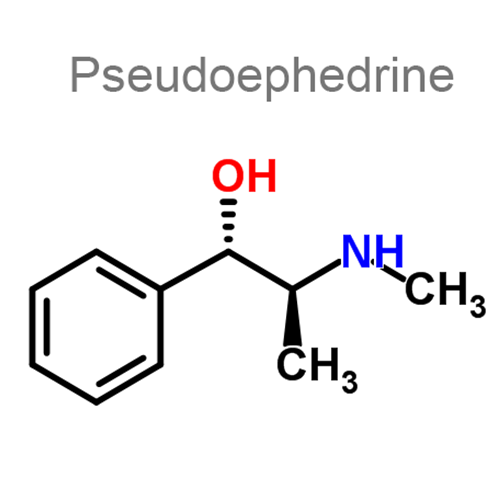 Псевдоэфедрин + Трипролидин структурная формула
