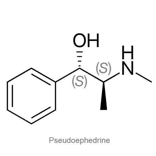 Псевдоэфедрин структурная формула