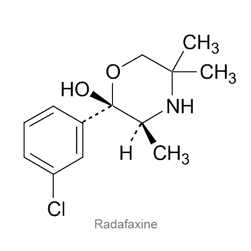 Структурная формула Радафаксин