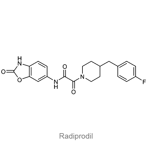Структурная формула Радипродил