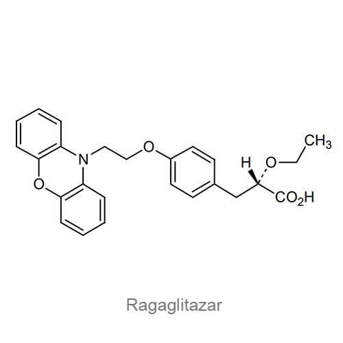 Рагаглитазар структурная формула