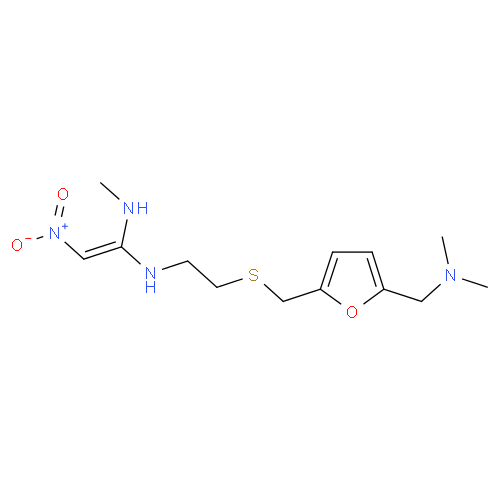Структурная формула Ранитидин